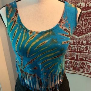 Gypsy Rose Tie-dyed crop top